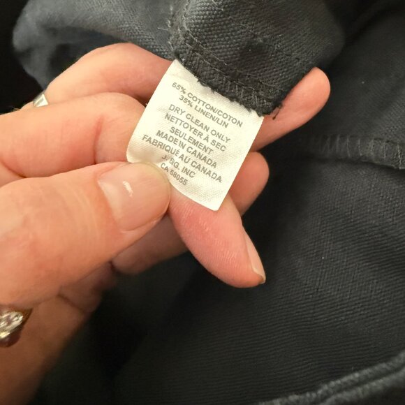 Horses Atelier Linen Blend High Waisted Wide Leg Pants Minimalist Size3  =  US 8 - Picture 7 of 8